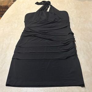 Elegant Strapless Black Dress